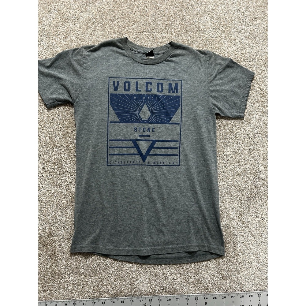 VOLCOM Men's S T-Shirt Gray Soft